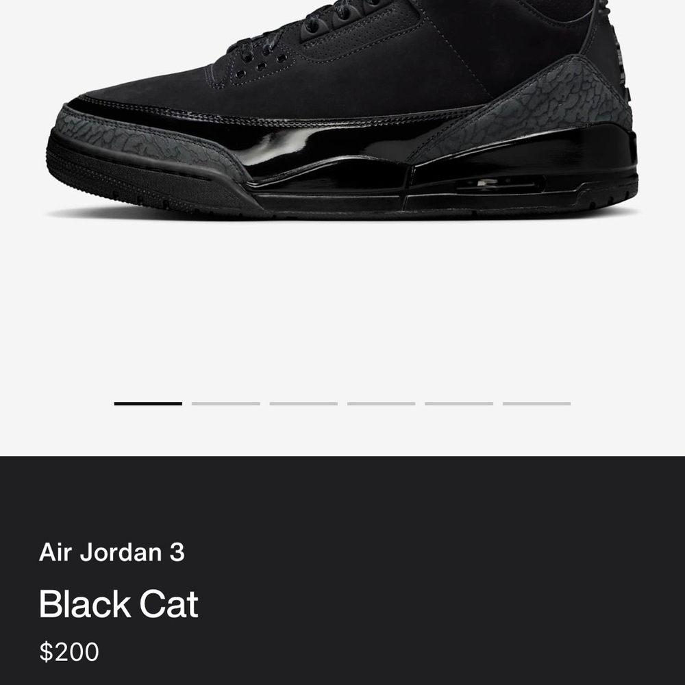 Jordan 3 Black Cat Men's Shoes